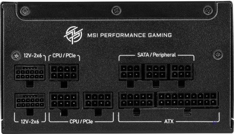 Zasilacz MSI MPG A1250GS 1250W PCIE5 80+ Gold ATX 3.1