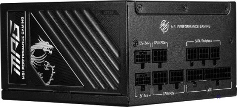 Zasilacz MSI MPG A1250GS 1250W PCIE5 80+ Gold ATX 3.1
