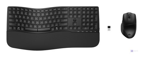 Zestaw klawiatura + mysz HP 680 Comfort Dual-Mode Wireless/Bluetooth Keyboard and Mouse Combo bezprzewodowe czarne 8T6L6AA