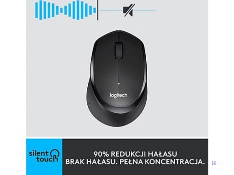 MYSZ LOGITECH NANO WIRELESS M330 Silent Plus czarna