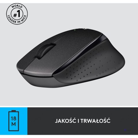 MYSZ LOGITECH NANO WIRELESS M330 Silent Plus czarna