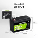 GREEN CELL AKUMULATOR LIFEPO4 CUBE 7AH 12V/12.8V 89.6WH LFPGC12V7AH