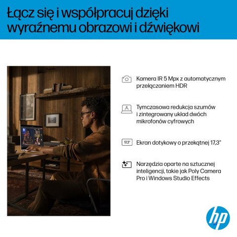 HP OmniBook 7 17-DC0073CL Ultra 7 258V 17.3"FHD Touch 32GB SSD1TB BT BLKB GeForce RTX 4050 6GB Win11 Silver (REPACK) 2Y (OUTLET)