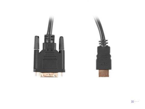 Kabel Lanberg CA-HDDV-20CU-0030-BK (HDMI M - DVI-D (24+1) M; 3m; kolor czarny)