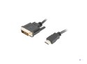 Kabel Lanberg CA-HDDV-20CU-0030-BK (HDMI M - DVI-D (24+1) M; 3m; kolor czarny)