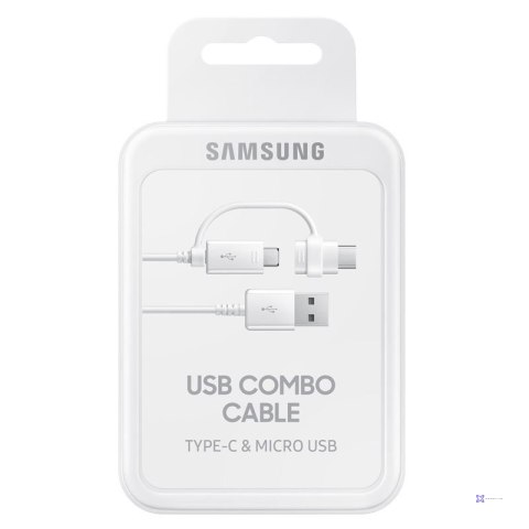 Samsung Combo Cable (Type-C & Micro USB), White