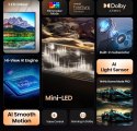 Telewizor Hisense 55E8Q LED 55" 4K Ultra HD 144Hz VIDAA Dolby Vision Czarny (OUTLET)