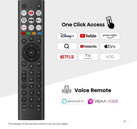 Telewizor Hisense 55E8Q LED 55" 4K Ultra HD 144Hz VIDAA Dolby Vision Czarny (OUTLET)