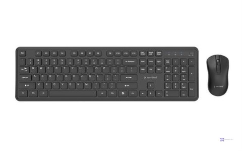 Zestaw bezprzewodowy klawiatura i mysz Gembird KBS-WPS-01 czarny