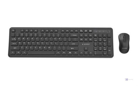 Zestaw bezprzewodowy klawiatura i mysz Gembird KBS-WPS-01 czarny