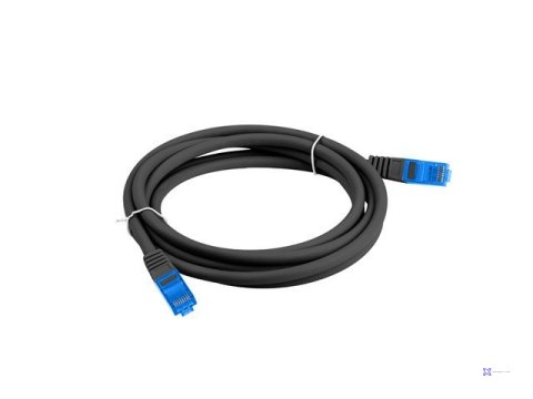 LANBERG PATCHCORD S/FTP KAT.6A 0.5M CZARNY LSZH CCA (FLUKE PASSED) PCF6A-10CC-0050-BK