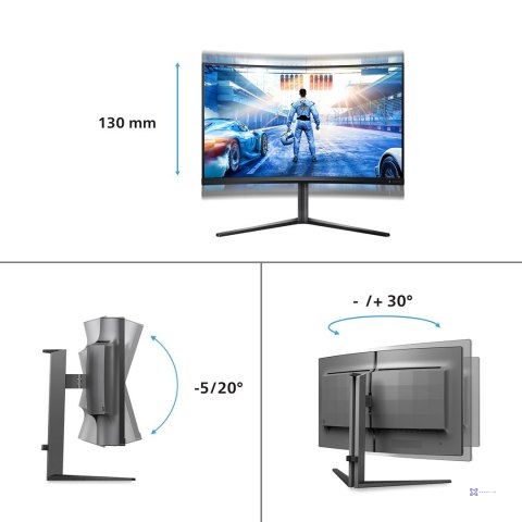 MONITOR PHILIPS LED 31.5" 32M2C5500W/00 240Hz