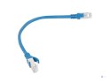 Patchcord UTP Lanberg PCU6-10CC-0025-B (RJ45 - RJ45 ; 0,25m; UTP; kat. 6; kolor niebieski)