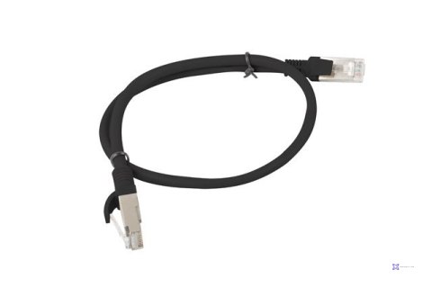 Patchcord UTP Lanberg PCU6-10CC-0050-BK (RJ45 - RJ45 ; 0,50m; UTP; kat. 6; kolor czarny)