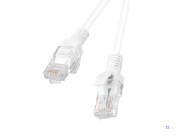 Patchcord U/UTP Lanberg PCU6-10CC-0050-W (RJ45 - RJ45 ; 0,50m; UTP; kat. 6; kolor biały)