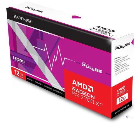 Karta graficzna SAPPHIRE RADEON RX 7700 XT PULSE GAMING 12GB GDDR6 DUAL (WYPRZEDAŻ)