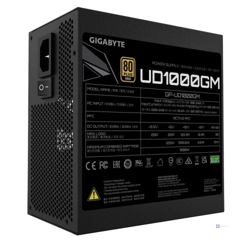Zasilacz Gigabyte UD1000GM 1000W 80+ Gold (WYPRZEDAŻ)