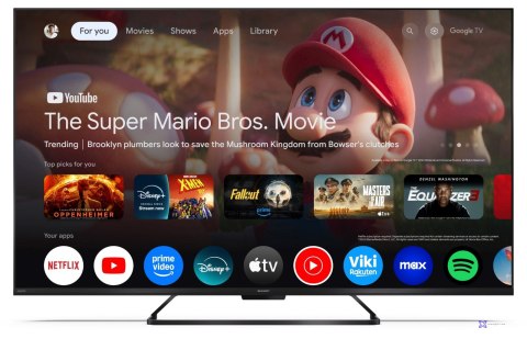 Telewizor SHARP 43HR7265E QLED 43" 4K Ultra HD Google TV Dolby Digital Plus DVB-T2 Czarny