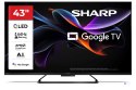 Telewizor SHARP 43HR7265E QLED 43" 4K Ultra HD Google TV Dolby Digital Plus DVB-T2 Czarny