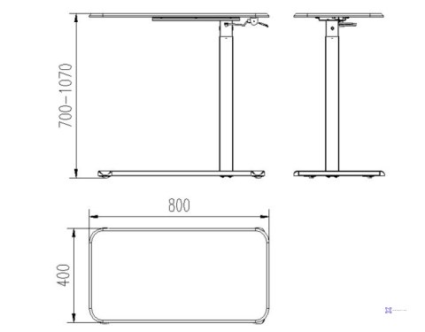 Biurko/Stolik z regulowaną wys. LAPTOP DESK biały