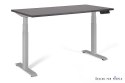 Biurko/Stolik z regulowaną wysokością UNIQUE ACTIVE I 14-C103W-G-140-YZ-13 szary stelaż i blat, 140X70 cm