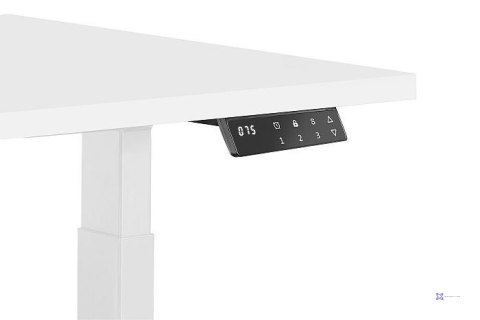 Biurko/Stolik z regulowaną wysokością UNIQUE ACTIVE I 14-C103W-W-140-YZ-02 biały stelaż i blat, 140X70 cm
