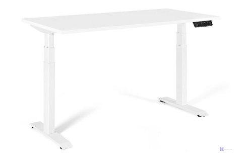 Biurko/Stolik z regulowaną wysokością UNIQUE ACTIVE I 14-C103W-W-160-YZ-02 biały stelaż i blat, 160X70 cm