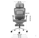 Fotel biurowy Visioner 8.3 Grey N