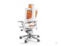 Fotel biurowy Wau 2 TPE-12 elastomer mango/biały