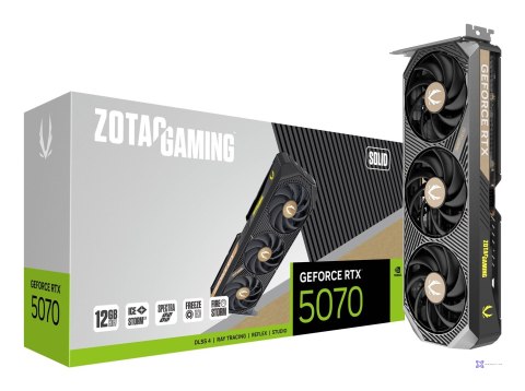 Karta graficzna ZOTAC GAMING GeForce RTX 5070 SOLID 12GB (OUTLET)