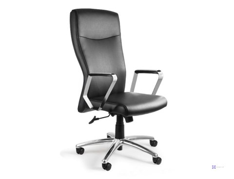 Fotel biurowy Adella C239 skóra naturalna HL-4 czarna