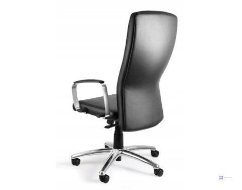 Fotel biurowy Adella C239 skóra naturalna HL-4 czarna