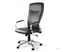 Fotel biurowy Adella C239 skóra naturalna HL-4 czarna