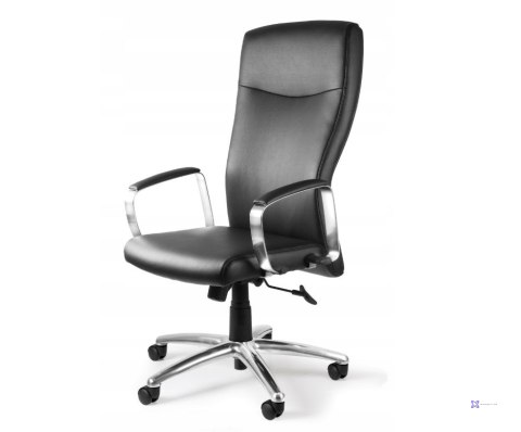 Fotel biurowy Adella C239 skóra naturalna HL-4 czarna