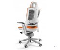 Fotel biurowy Wau 2 BL405 tkanina mandarin/biały