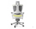 Fotel biurowy Wau 2 BL410 tkanina mustard/biały