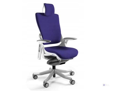Fotel biurowy Wau 2 BL412 tkanina navyblue/biały