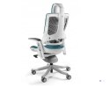 Fotel biurowy Wau 2 BL414 tkanina steelblue/biały
