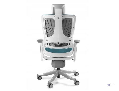 Fotel biurowy Wau 2 BL414 tkanina steelblue/biały