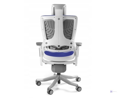 Fotel biurowy Wau 2 BL415 tkanina royalblue/biały