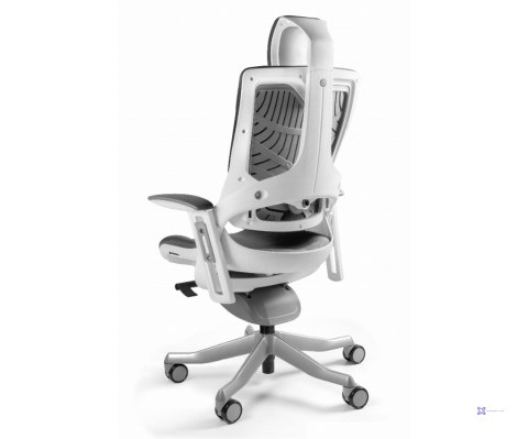 Fotel biurowy Wau 2 BL416 tkanina snowy/biały