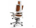 Fotel biurowy Wau 2 NW45 siatka mandarin/biały