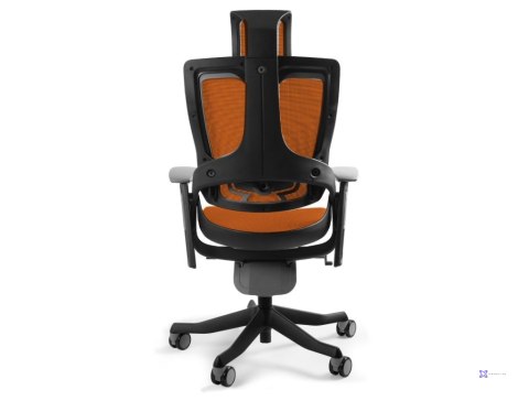 Fotel biurowy Wau 2 NW45 siatka mandarin/czarny