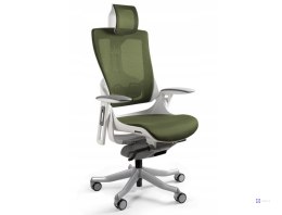 Fotel biurowy Wau 2 NW46 siatka olive/biały