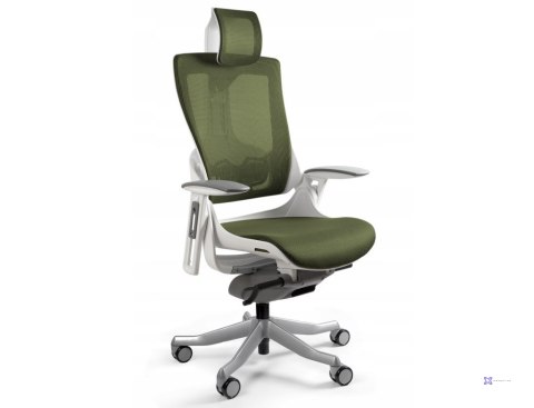 Fotel biurowy Wau 2 NW46 siatka olive/biały