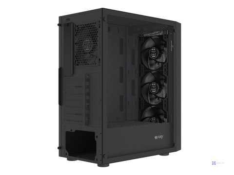 FURY OBUDOWA SHOBO SH8F MIDI TOWER Z OKNEM CZARNA