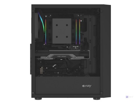 FURY OBUDOWA SHOBO SH8F MIDI TOWER Z OKNEM CZARNA