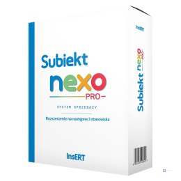 Licencja InsERT - Subiekt NEXO PRO rozszerzenie na następne 3 stanowiska
