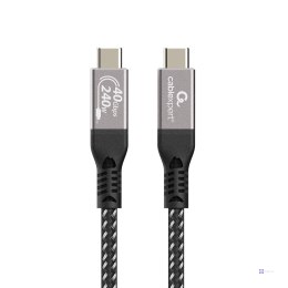 GEMBIRD KABEL DO ŁADOWANIA I TRANSMISJI DANYCH PREMIUM USB 4 TYPE-C 40 GB/S, 240 W, 0.5 M