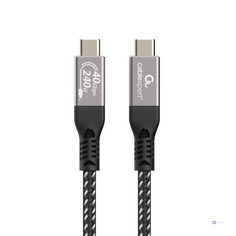 GEMBIRD KABEL DO ŁADOWANIA I TRANSMISJI DANYCH PREMIUM USB 4 TYPE-C 40 GB/S, 240 W, 0.5 M
